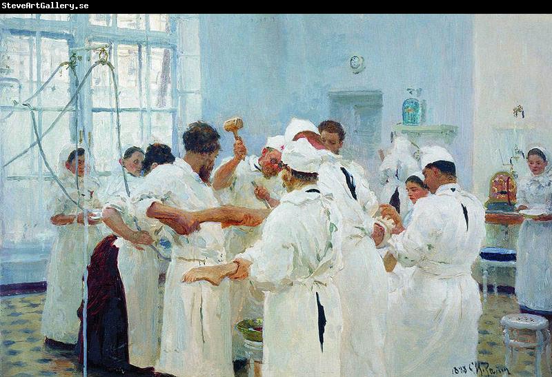 Ilya Repin The Surgeon Evgueni Vasilievich Pavlov in the Operating Theater